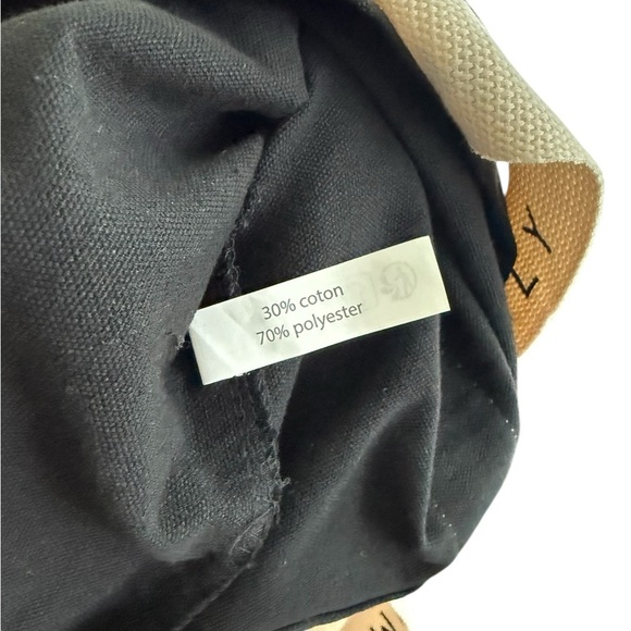 New Jimmy Fairly Black Tote Bag with Cream Straps - Picture 3 of 6